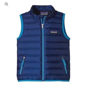Patagonia Kids Down Puffer Sweater Vest Blue  Baby Boy /Girl